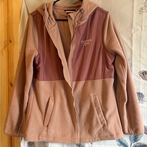 Reebok Women's Pink and Tan Ski Jacket